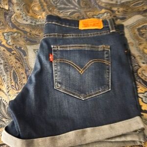 Levi's Womens Blue Jean Shorts